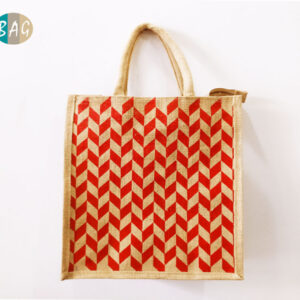 Printed Jute Shopping Bag