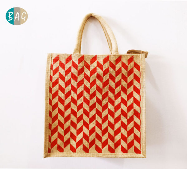 Printed Jute Shopping Bag