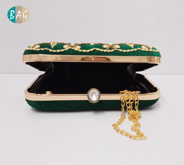 zardosi embroidered clutch purse