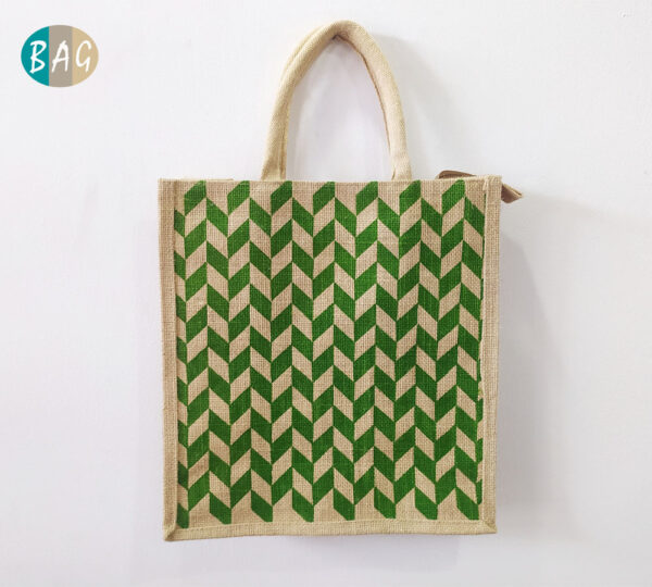 Printed Jute Shopping Bag