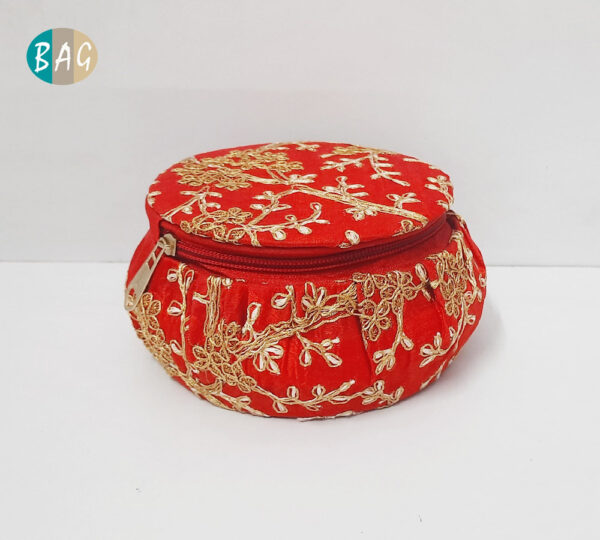Embroidered Matki Bangle Box