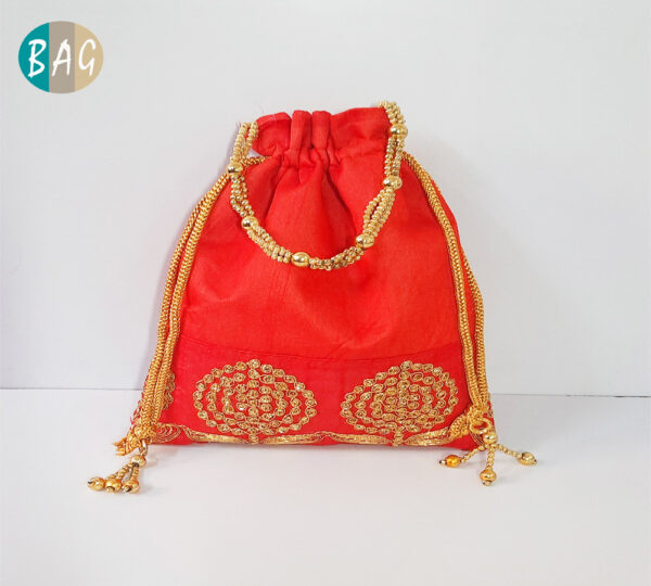 Gota Zari Lace Potli Bag