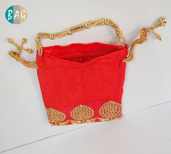 Gota Zari Lace Potli Bag