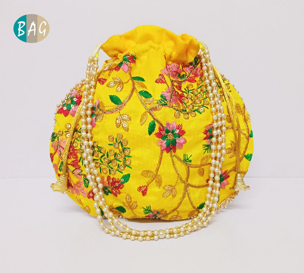 LoveNspire Exotic Handmade Indian Potli Women Silk Ethnic Hand Bags,  Wedding - Walmart.com