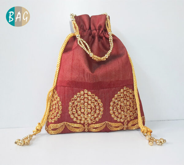 Gota Zari Lace Potli Bag