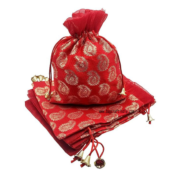 Silk Brocade Potli Bags