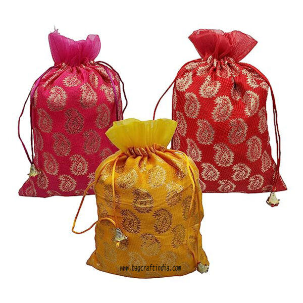 Silk Brocade Potli Bags