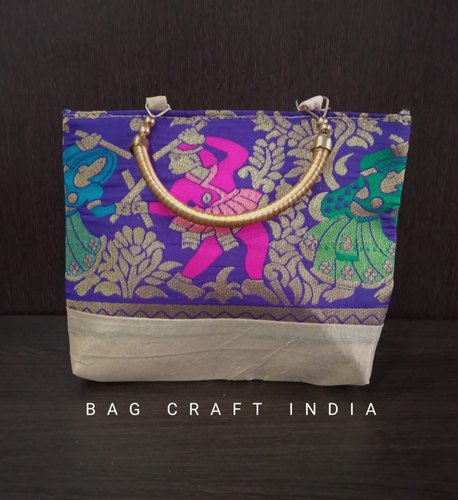 Radha Krishna Silk Handbags