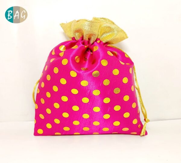 Polka Dot Print Potli Bags