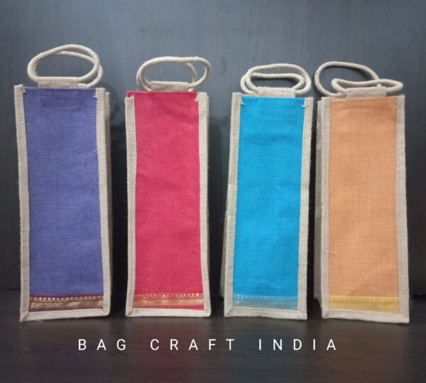 Jute Wine Bottle Bags