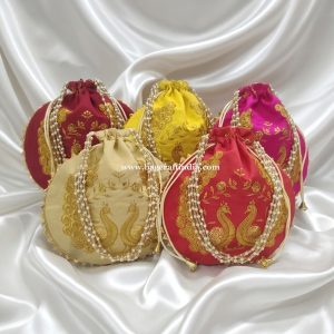Peacock Design Potli Bags