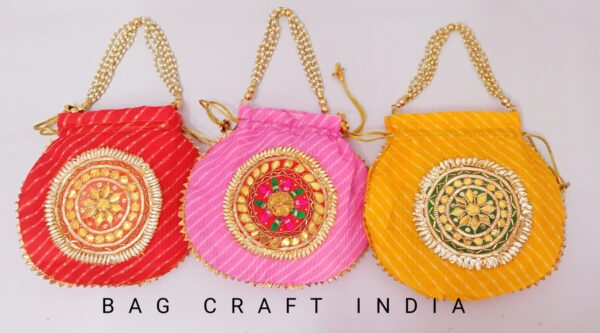 Gota Patti Ladies Potli Bags