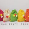 Coloured Jute Pouch