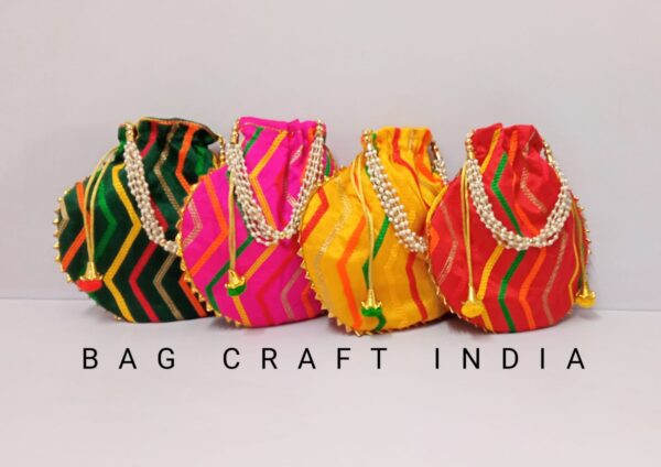 Embroidered Matka Potli Bags