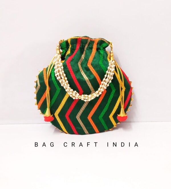 Embroidered Matka Potli Bags