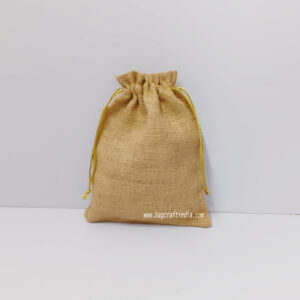 Natural Plain Jute Potli Bags Size 5x4 Inch