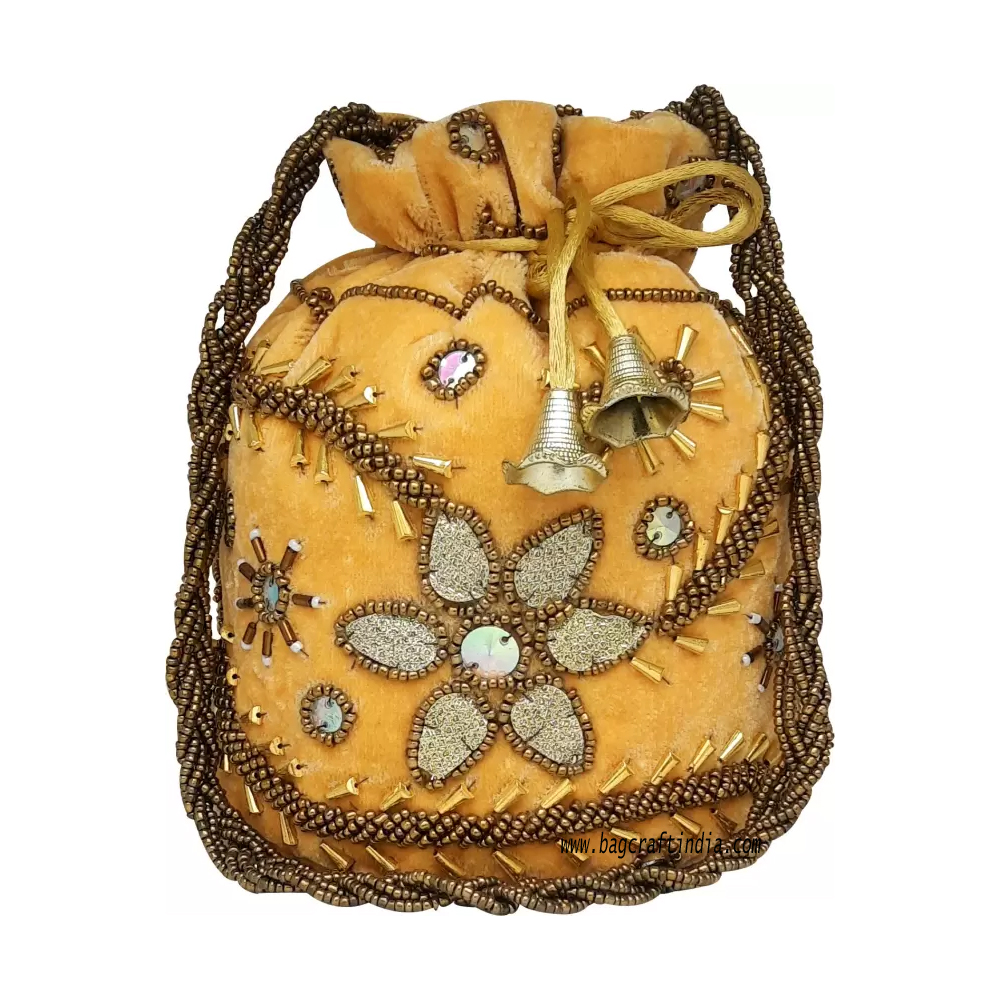 Designer Potli Bag with Chamki with Beaded Work | Wedtree Store | Reviews  on Judge.me