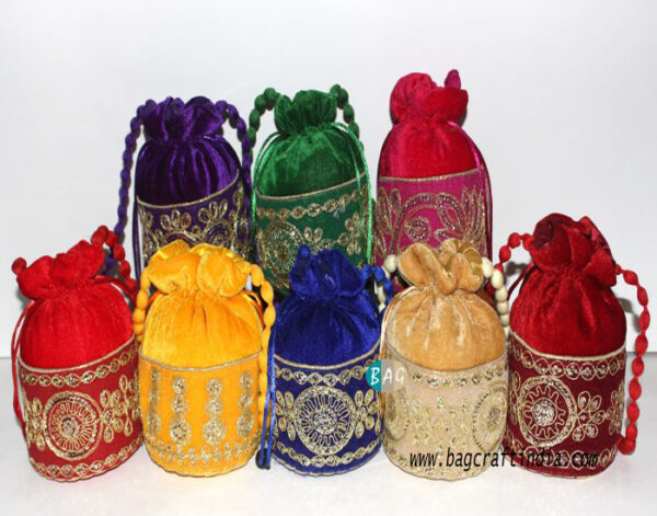 Velvet Potli Bags