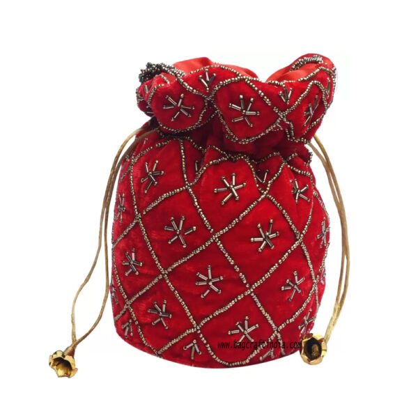 Beaded Velvet Potli Bag