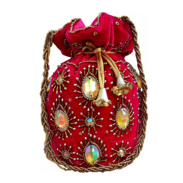 Potli Bags Stone Embroidery Work