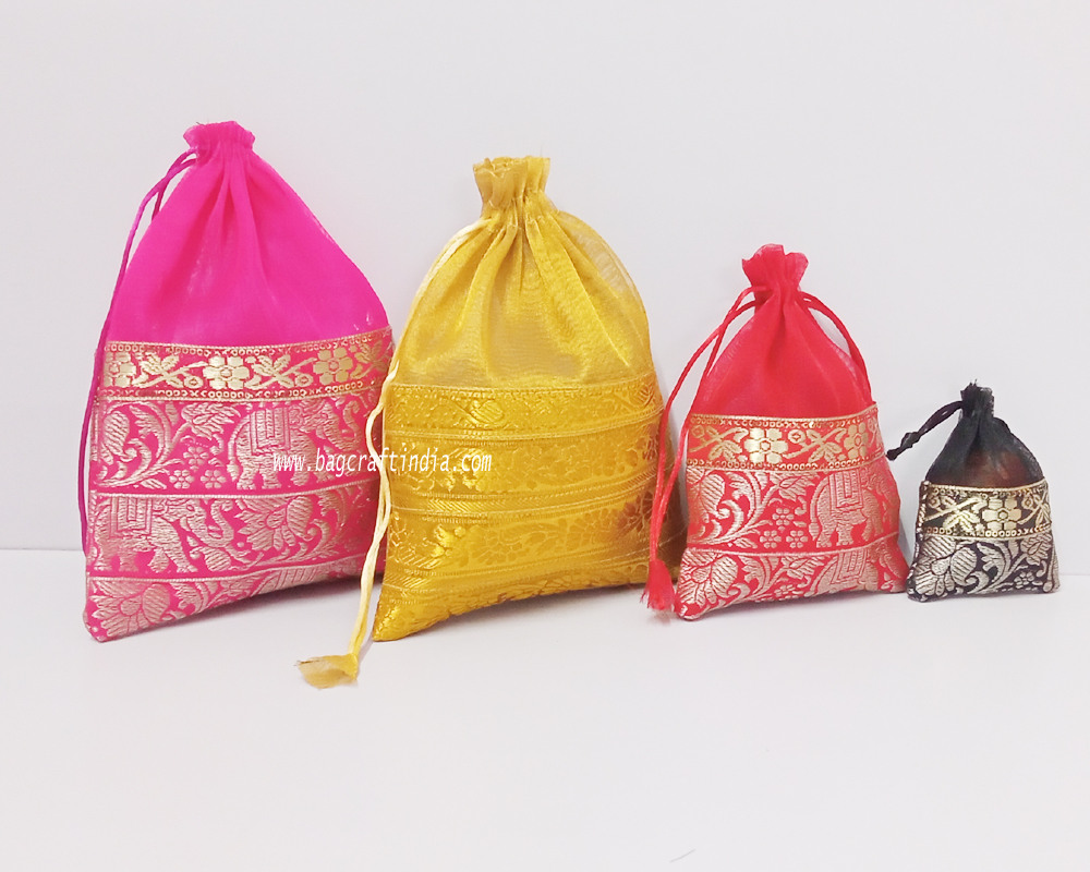 Organza Fabric Bags - 6 x 10