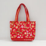 Silk Brocade Purse with Gota Work
