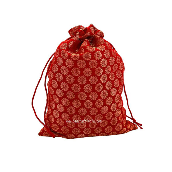 Silk Brocade Gift Potli Bags