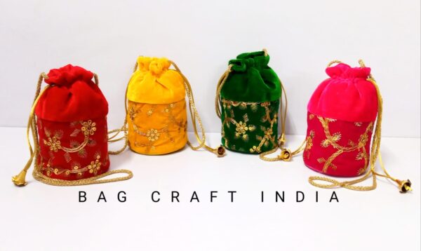 Velvet Small Potli Bags