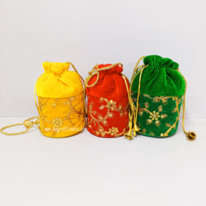 Velvet Small Potli Bags