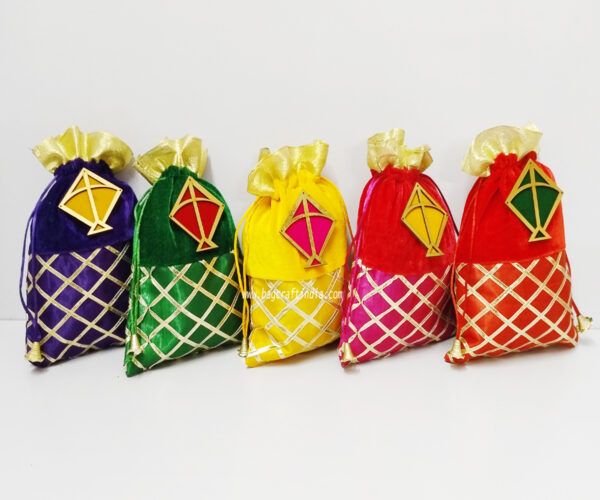 Velvet Kite Gifting Potli Bags