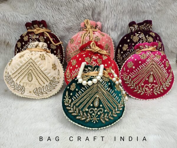 Beaded Embroidery Potli Bags