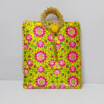 silk pichwai print handbags
