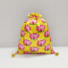 Lotus Print Potli Bags for Gift