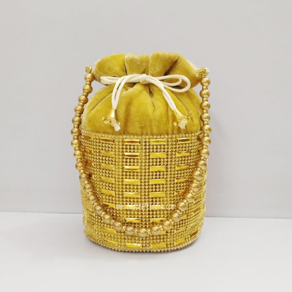 Velvet Beads Potli Bags