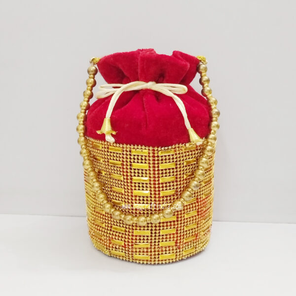 Velvet Beads Potli Bags