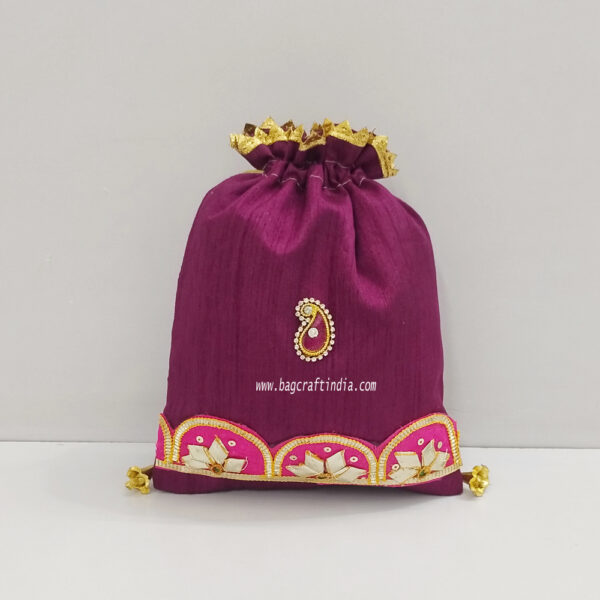 Zari Gota Potli Bags