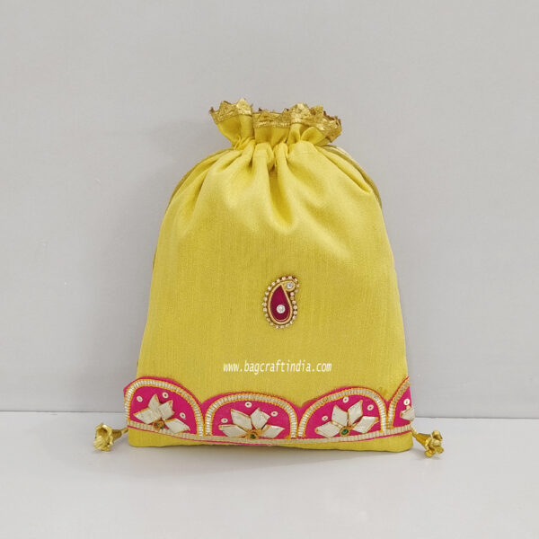 Zari Gota Potli Bags