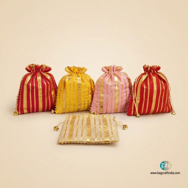 Gota Line Potli Bags for Wedding